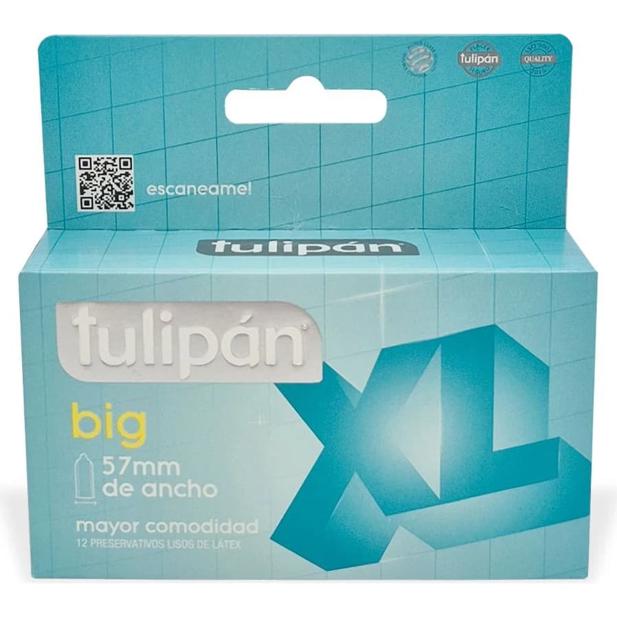 Preservativos Tulipán Big 57 mm x12