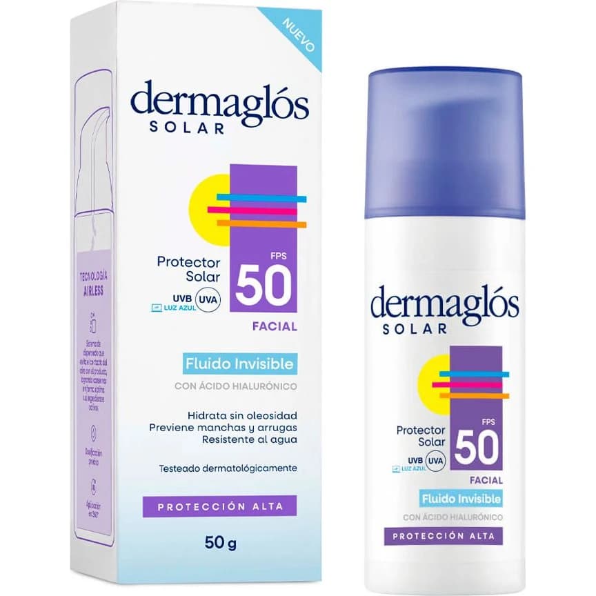 Protector Solar Dermaglos FPS 50 Fluido 50 g
