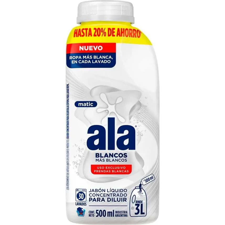 Jabón Líquido para Ropa Blanca 500 ml