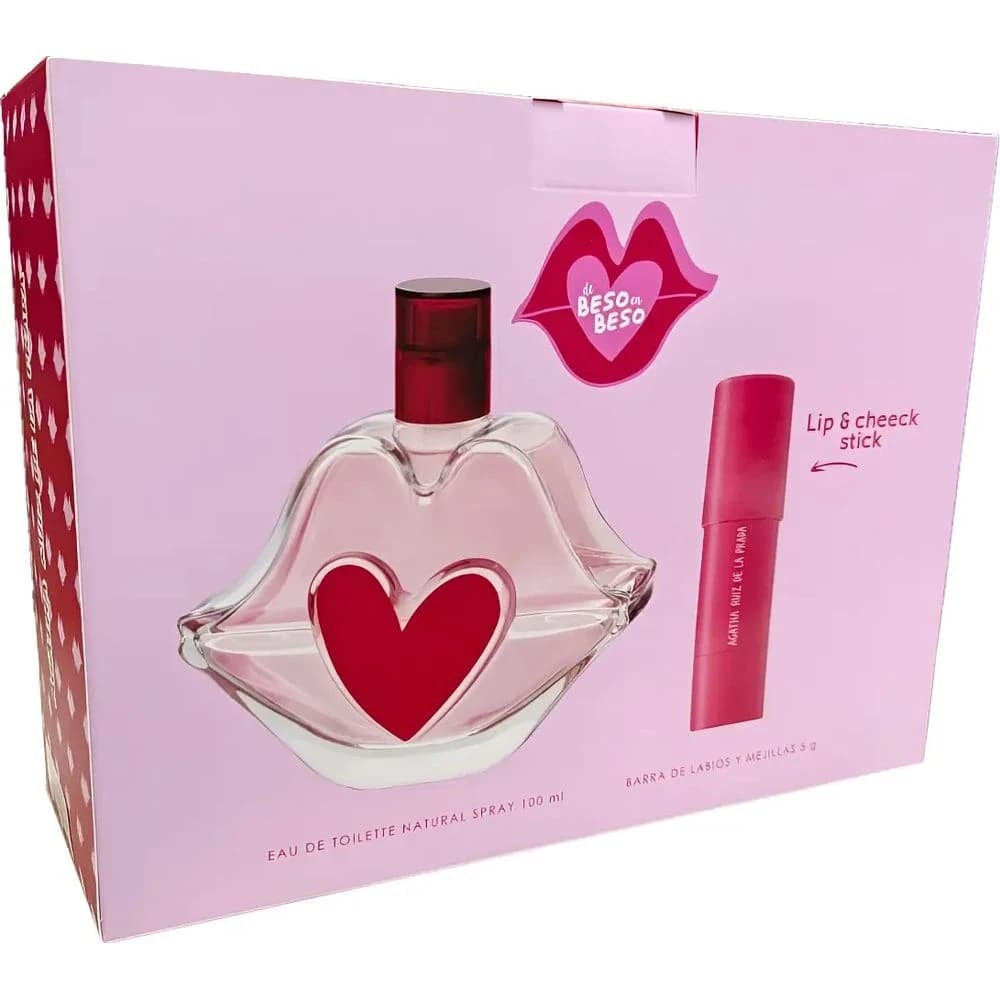 Agatha Ruiz de la Prada De Beso en Beso Fem EDT 100 ml + 3 en 1 Makeup Stick