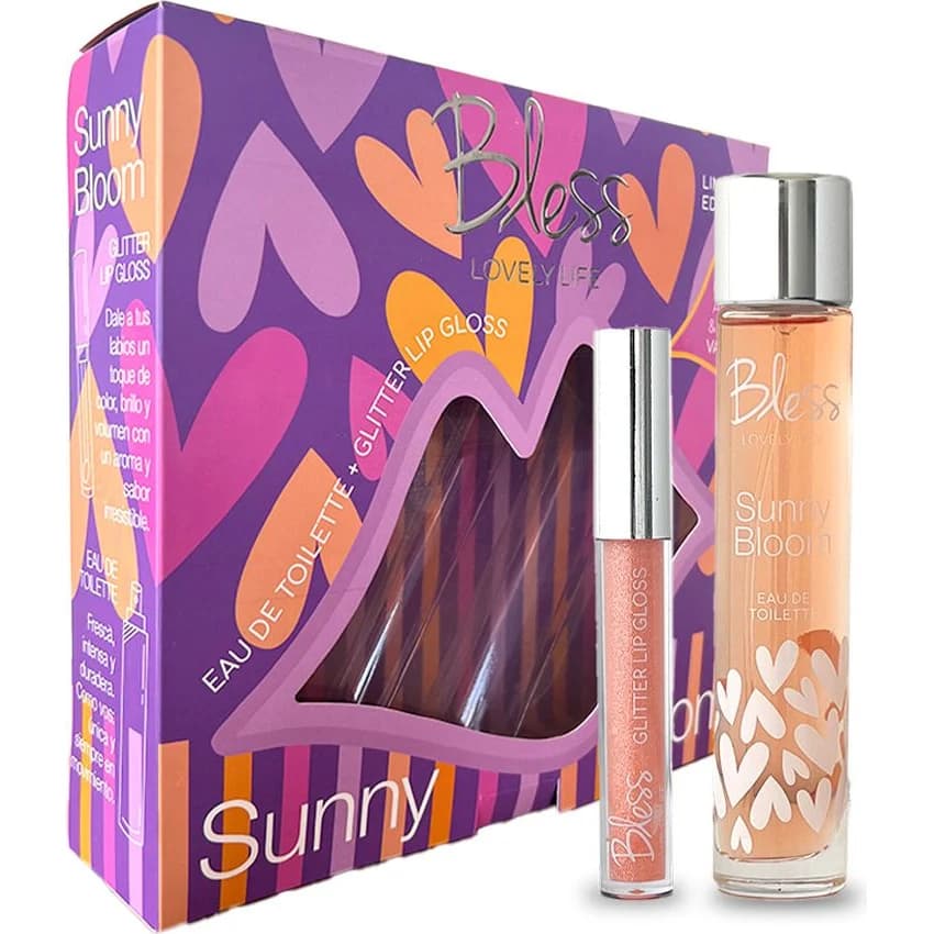 Bless Sunny Bloom Eau de Toilette 50 ml + Glitter Lip Gloss