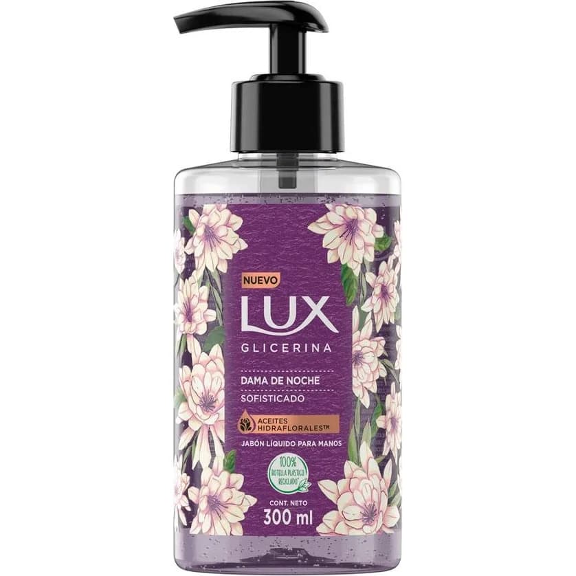 Jabón Líquido Lux Glicerina Dama de la Noche 300 ml