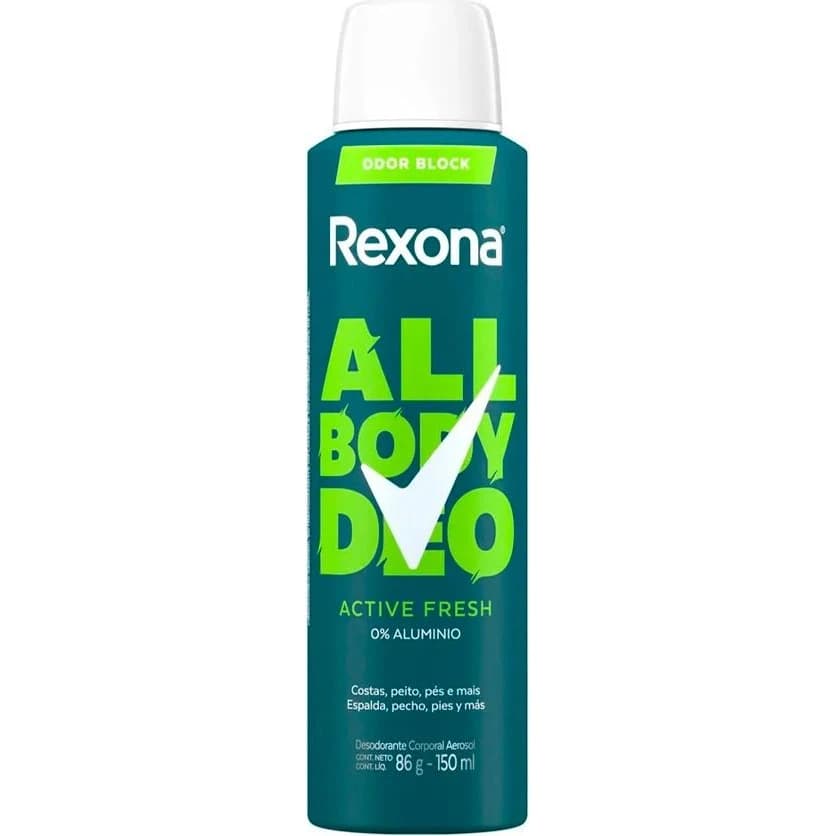 Desodorante Aerosol Rexona Men All Body Deo Active Fresh 150 ml