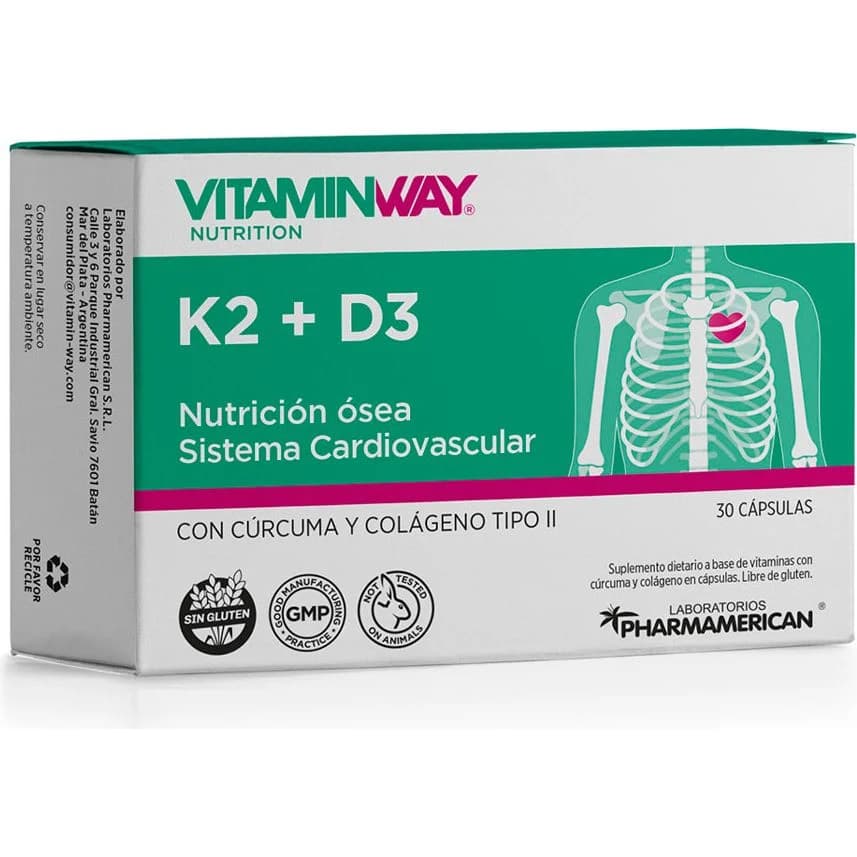 Vitamin Way K2+D3 30 Cápsulas