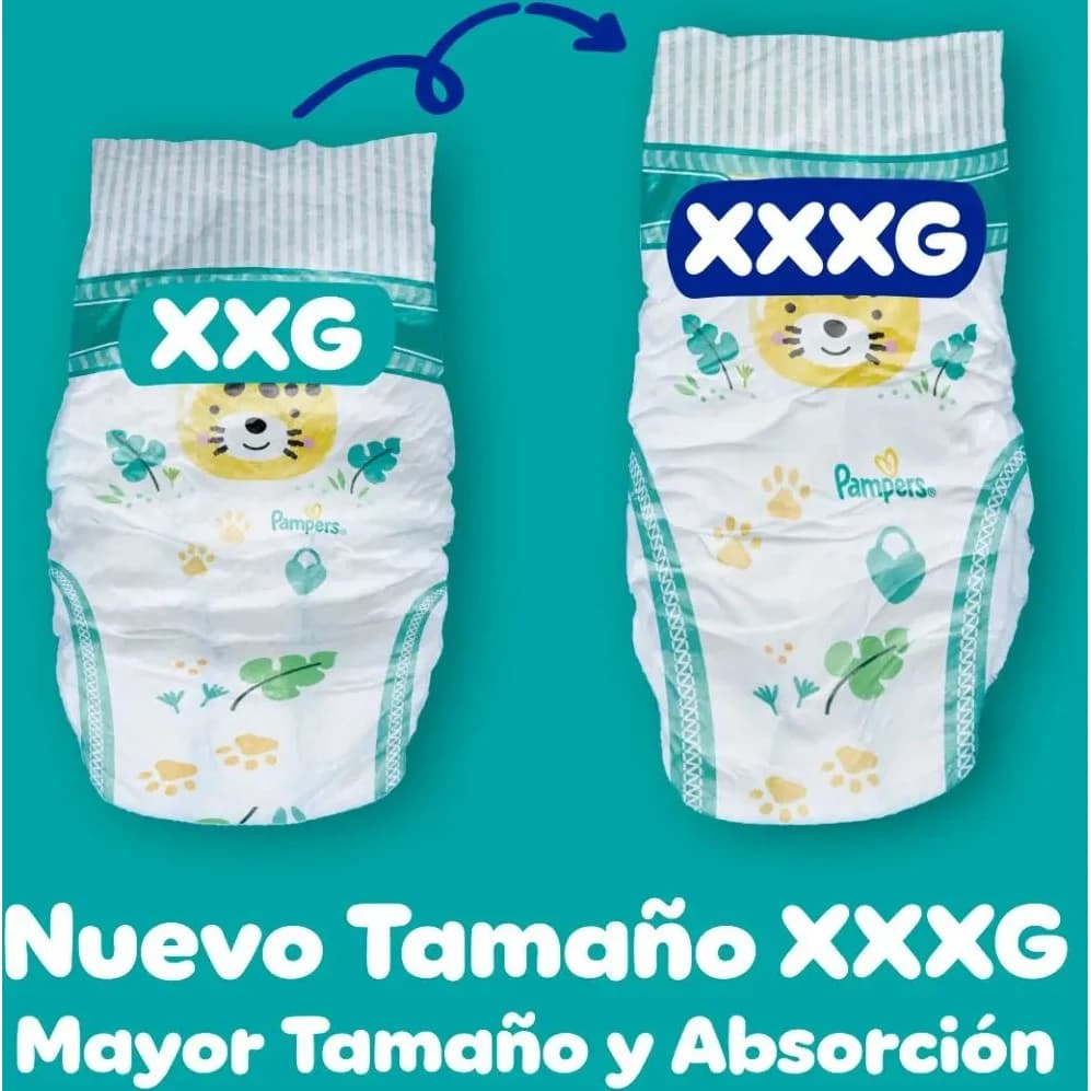 Pañales Pampers Confort Sec Talle XXXG x44