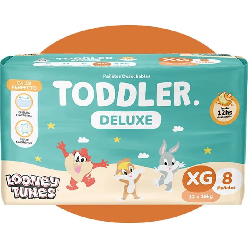 Pañal Deluxe XG x8 Unidades para Bebé y Niño