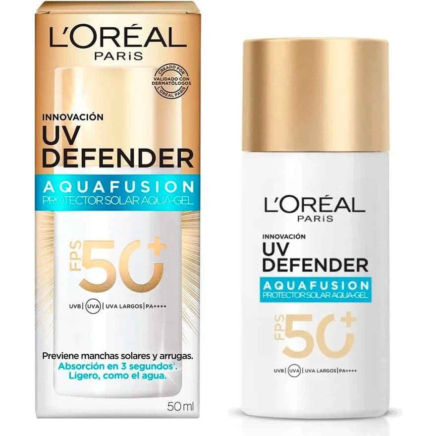 Protector Solar L'Oreal Paris UV Defender Aqua Fusion FPS 50 50 ml