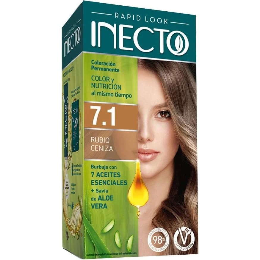 Tintura Capilar Inecto Rapid Look Tono 7.1