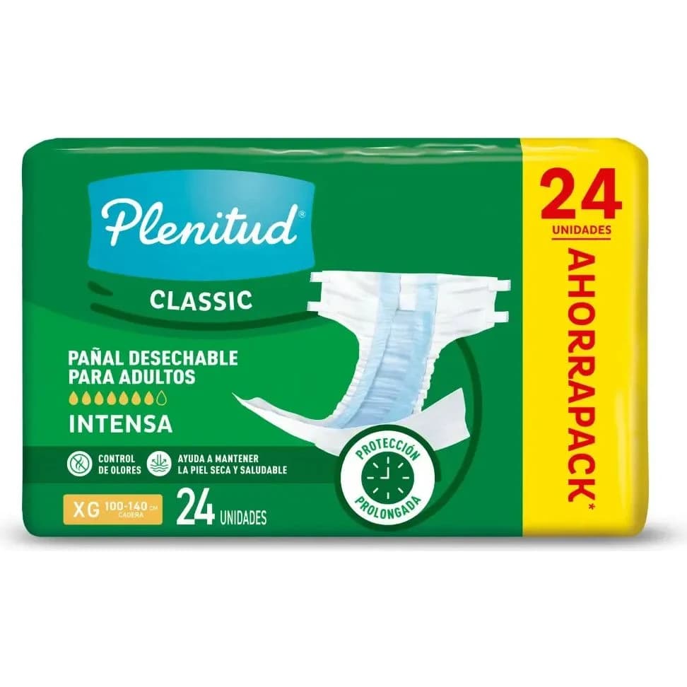 Pañales para Adulto Plenitud Clásico Talle XG x24