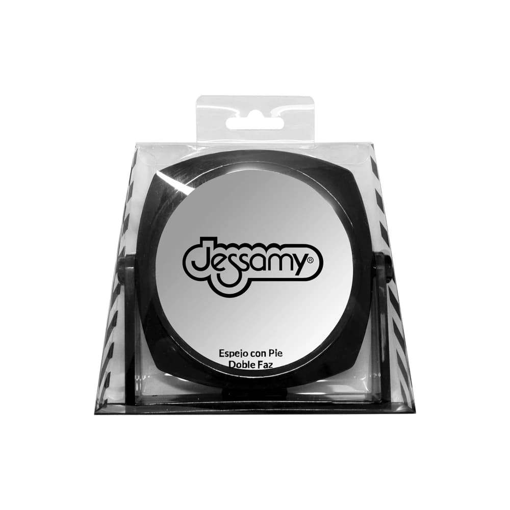 Espejo con Pie Doble Faz Jessamy Grande 11cm