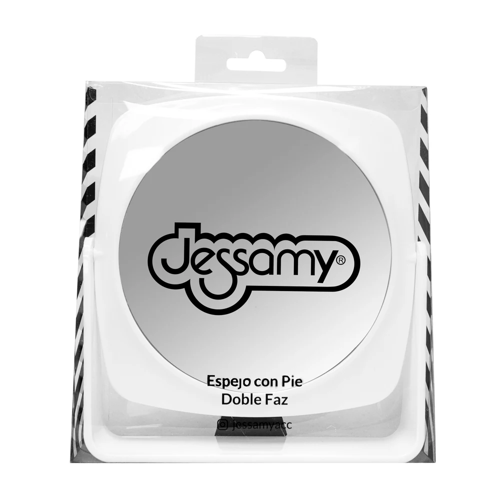 Espejo Jessamy con Pie Doble Faz 12,5 cm