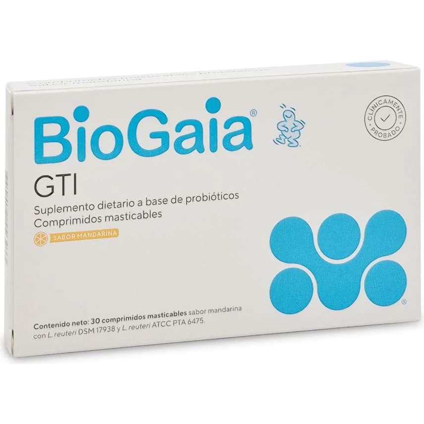 BioGaia GTI Comprimidos Masticables Sabor Mandarina x30