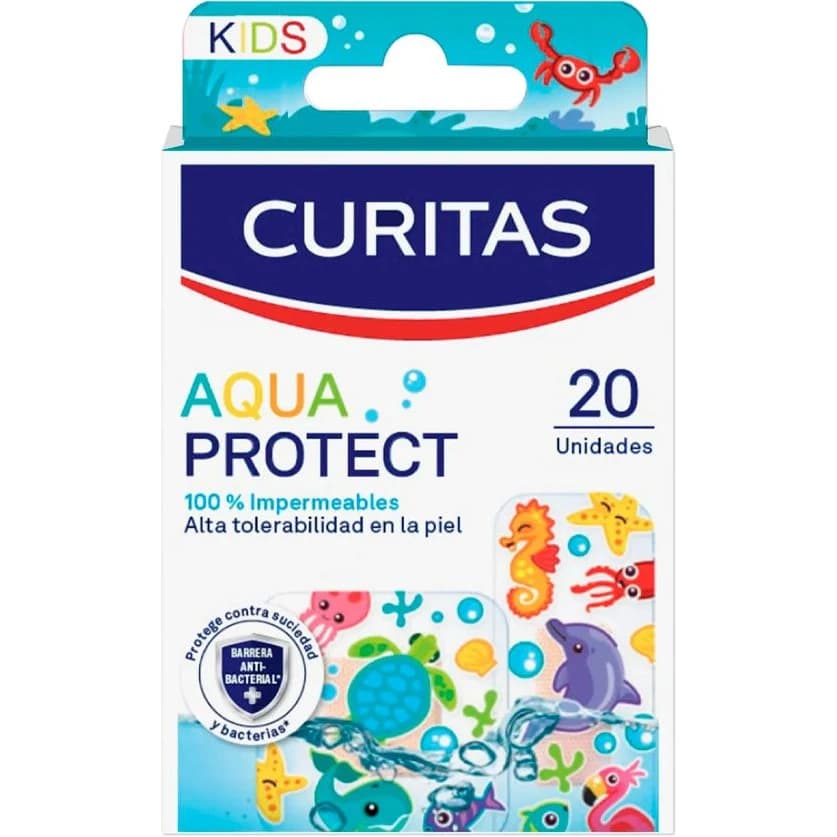 Apósitos Curitas Aqua Protect Kids x20