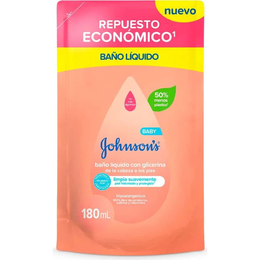 Baño Líquido Johnson's Baby 180 ml