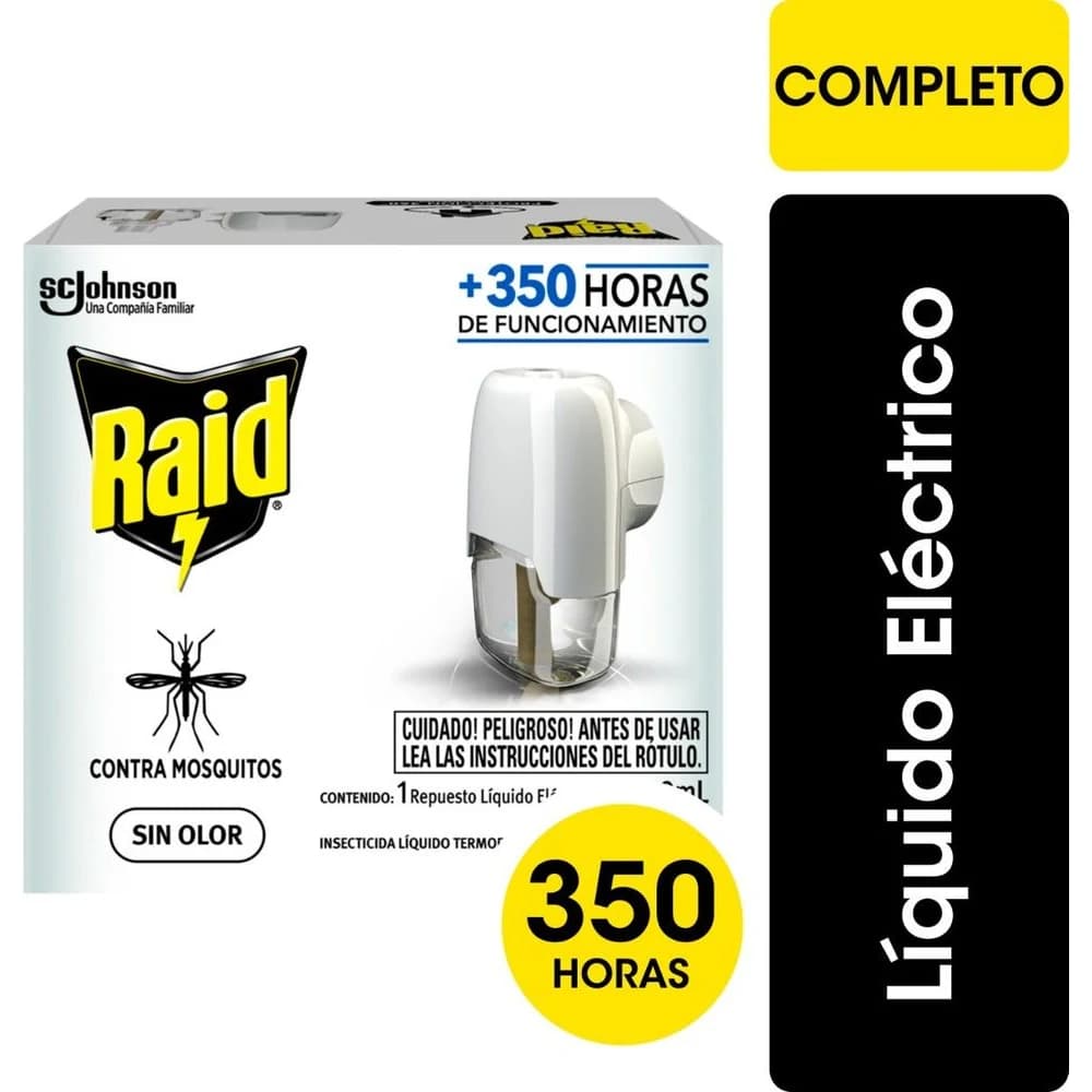 Insecticida Eléctrico Raid 360 Líquido 32,9 ml