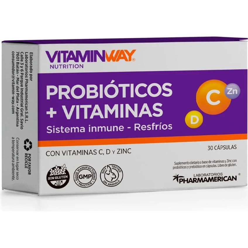 Vitamin Way Probióticos + Vitaminas Cápsulas x 30