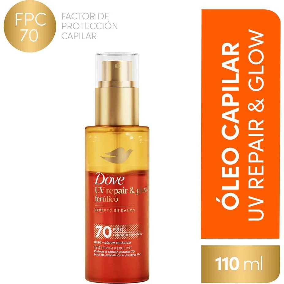 Óleo + Sérum Bifásico Dove UV Repair & Glow 110 ml