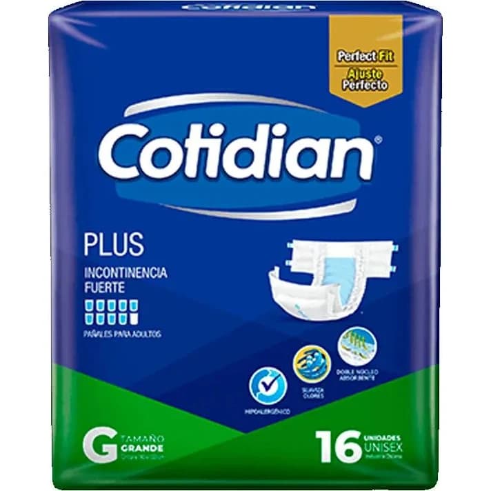 Pañal Cotidian Plus Talle Grande x 16 unidades