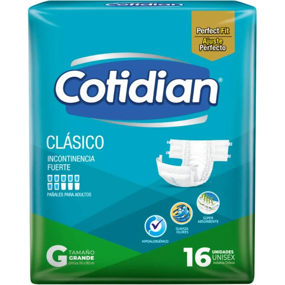 Pañal Cotidian Clásico Talle Grande x16
