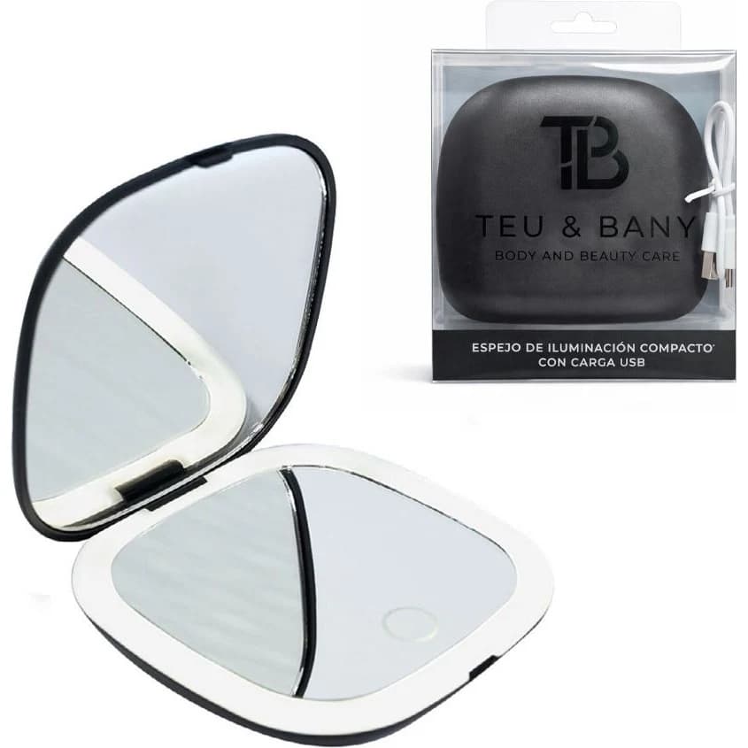 Espejo Iluminado Compacto USB Teu&Bany