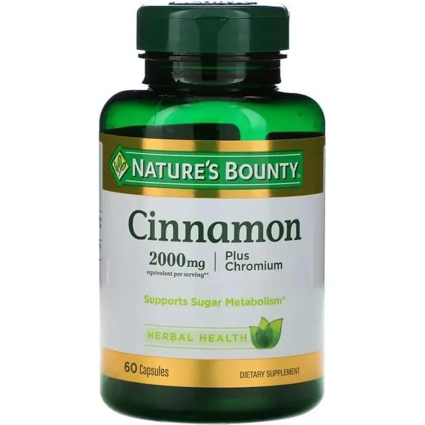 Cinnamon Nature's Bounty 60 Cápsulas