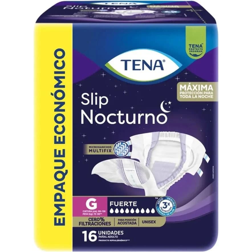 Pañal Nocturno Tena Slip Talle G x16