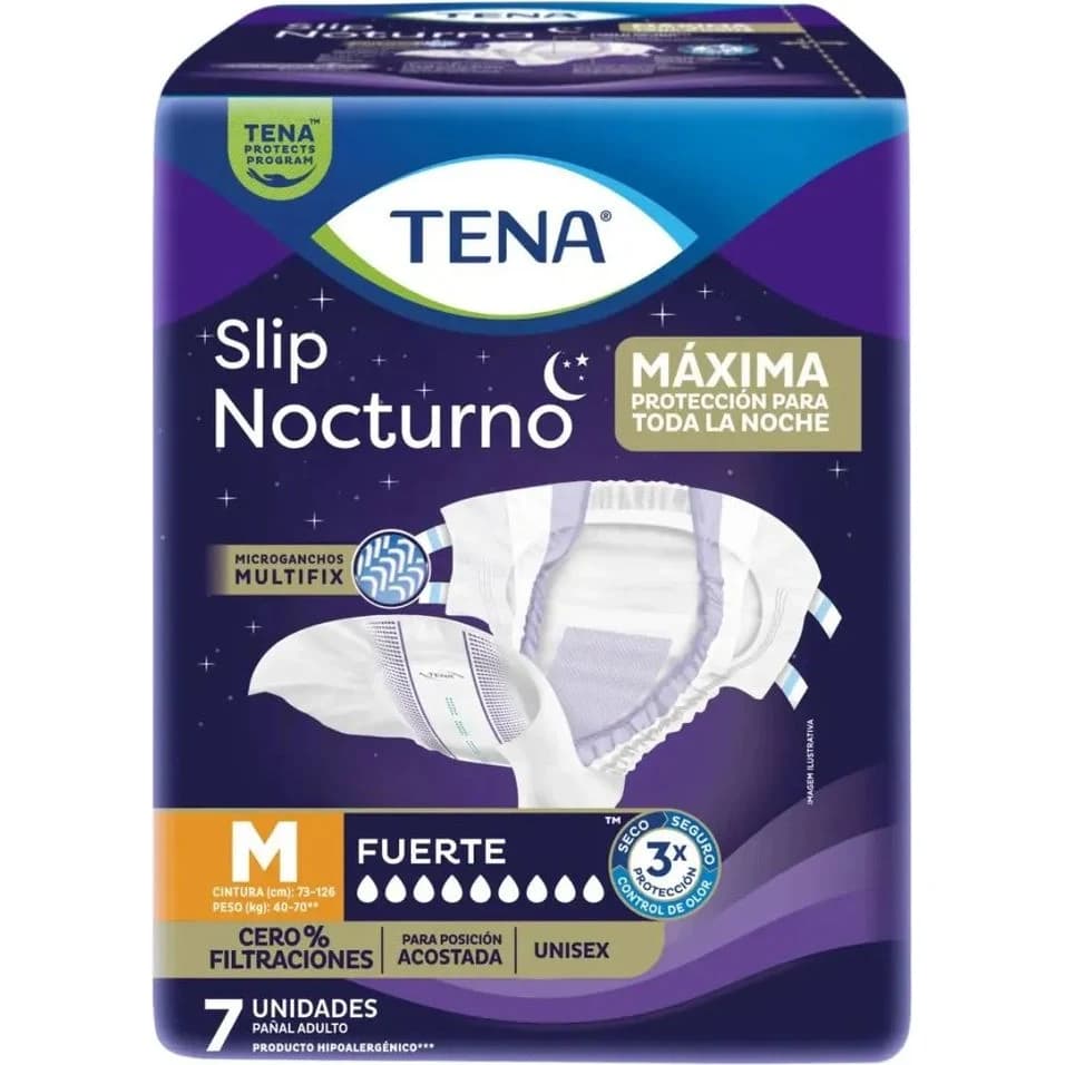 Pañal para Adulto Tena Slip Nocturno Talle M x 7 Unidades