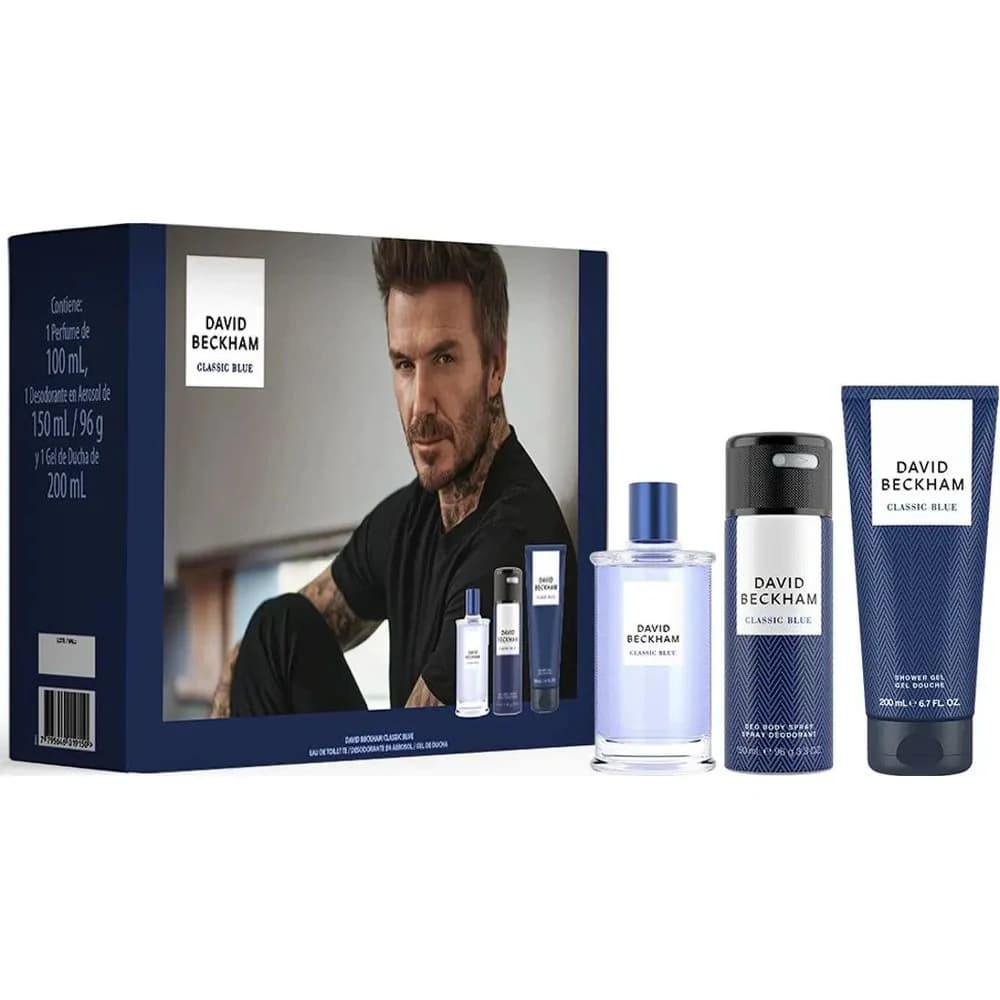 David Beckham Colonia Blue 100 ml + Gel de Ducha 200 ml + Desodorante
