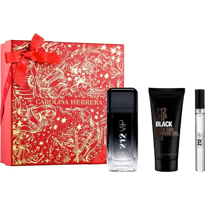 Carolina Herrera 212 VIP Black EDP 100 ml + 10 ml + SW.G