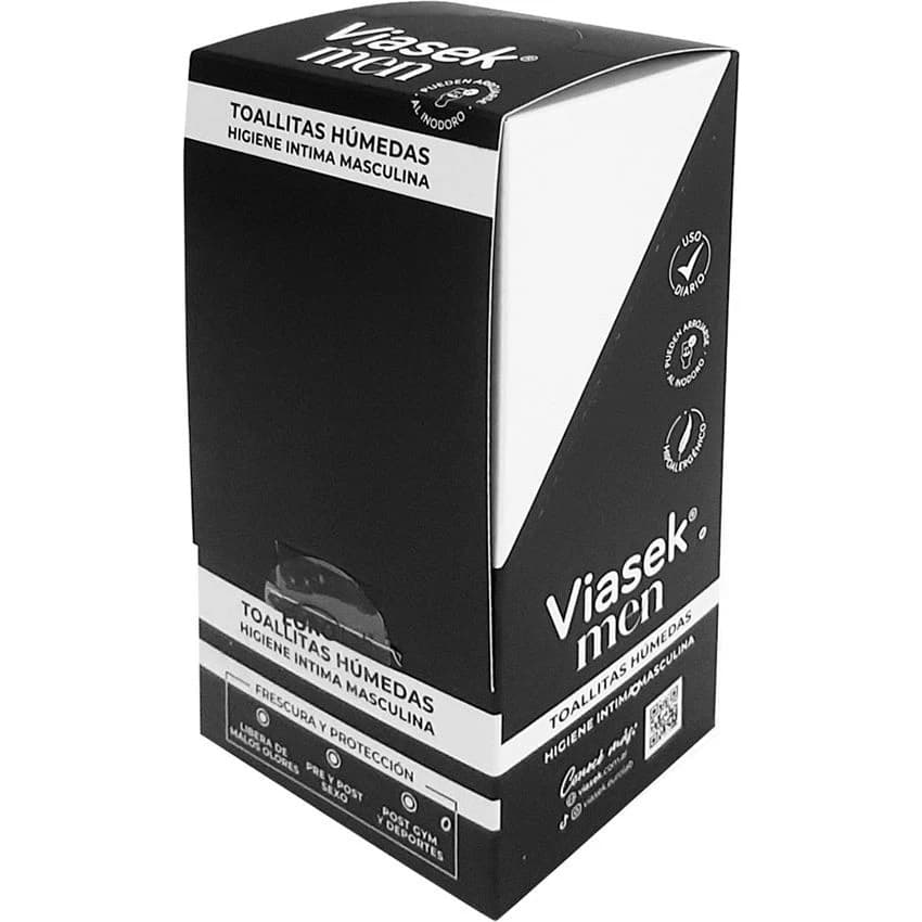 Kit Toallitas Húmedas Viasek Men x16 Sobres x3