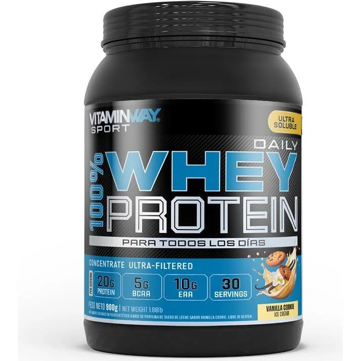 Proteína Vitamin Way Daily 100% Whey Vainilla 900 g