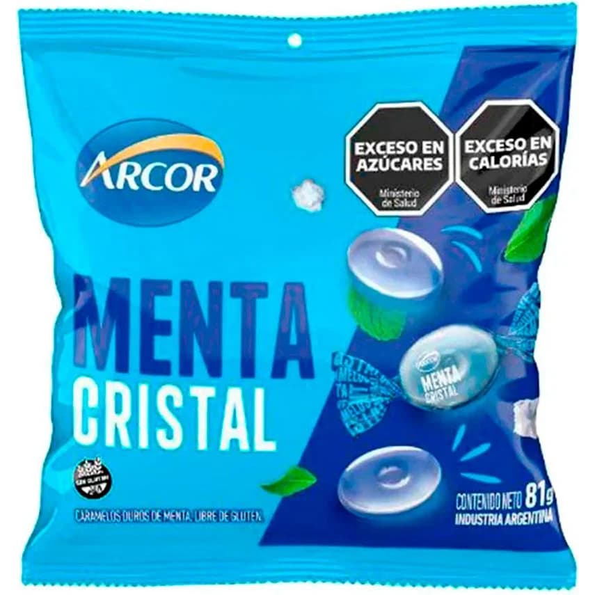 Caramelos Arcor Mentolados Cristal 80 g