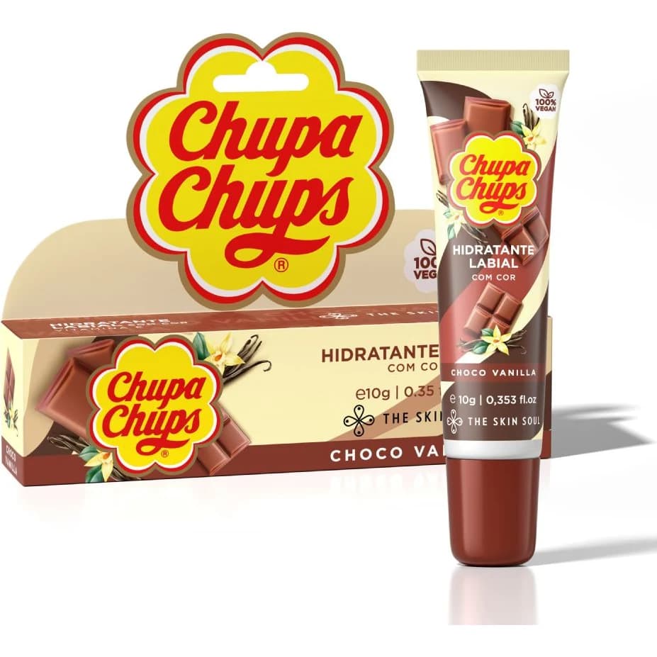 Bálsamo Labial Chupa Chups Chocolate y Vainilla 10 g