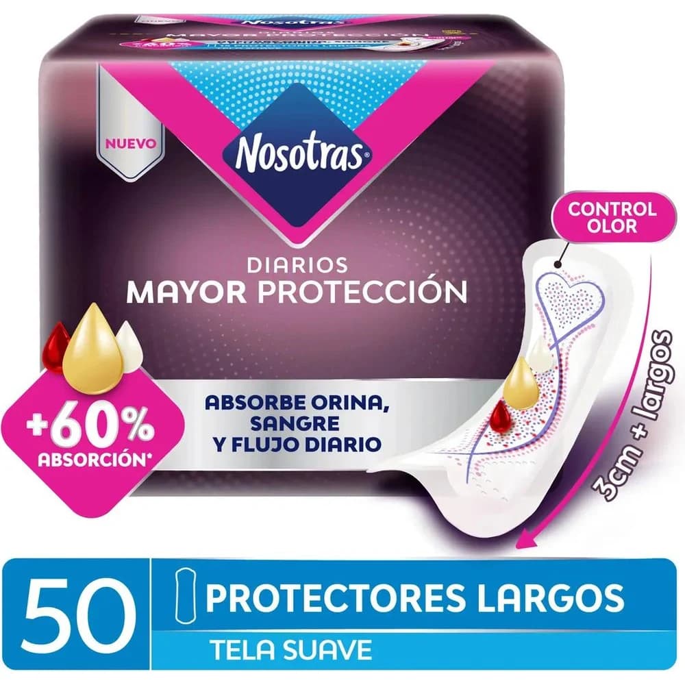 Protector Femenino Nosotras Multifluid 50 unidades