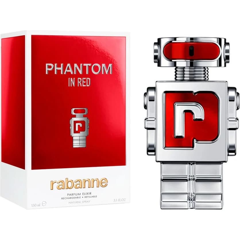 Fragancia Paco Rabanne Phantom In Red Parfum Elixir Recarga 150 ml