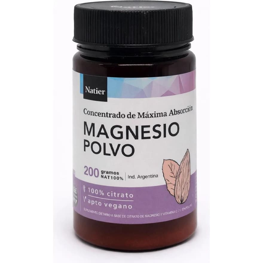 Magnesio en Polvo Natier Citrato 200 g