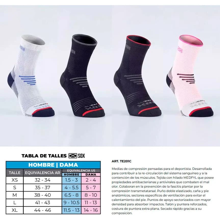 Media Deportiva Sox Medfyl Trail Running Talle S