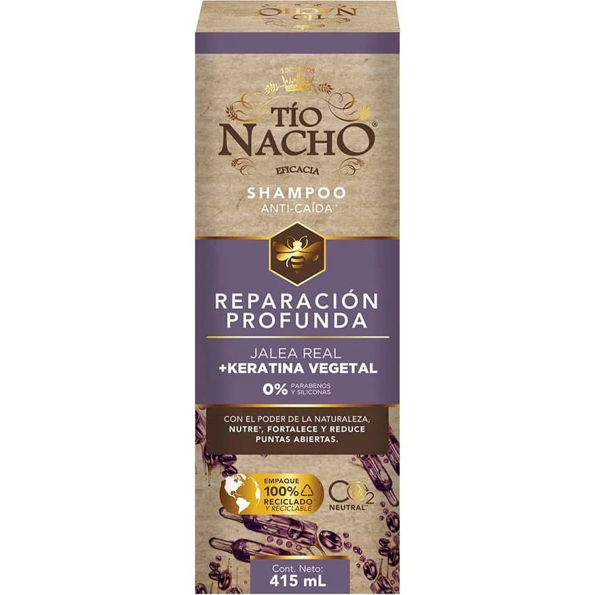 Shampoo Tío Nacho Keratina Vegetal 415 ml