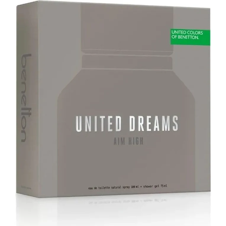 Estuche Benetton United Dreams Aim High Eau de Toilette 100 ml + Gel de Ducha 75 ml