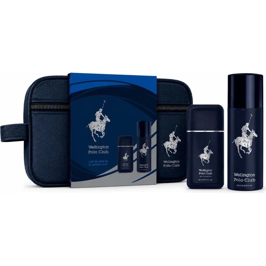 Perfume Wellington Polo Club Blue EDP 60 ml + Desodorante + Neceser