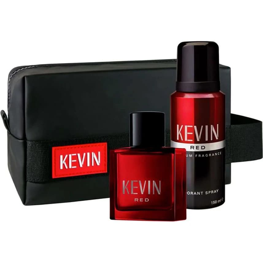 Kevin Red EDT 60 ml + Desodorante + Neceser