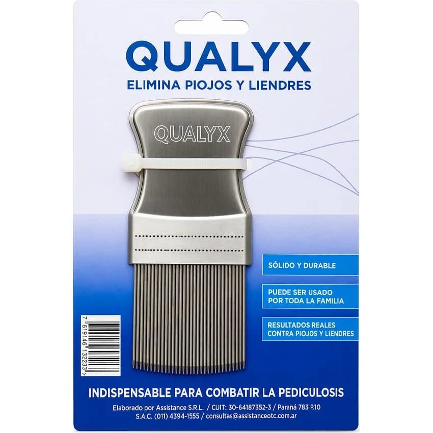 Peine Pedicura Metálico Qualyx