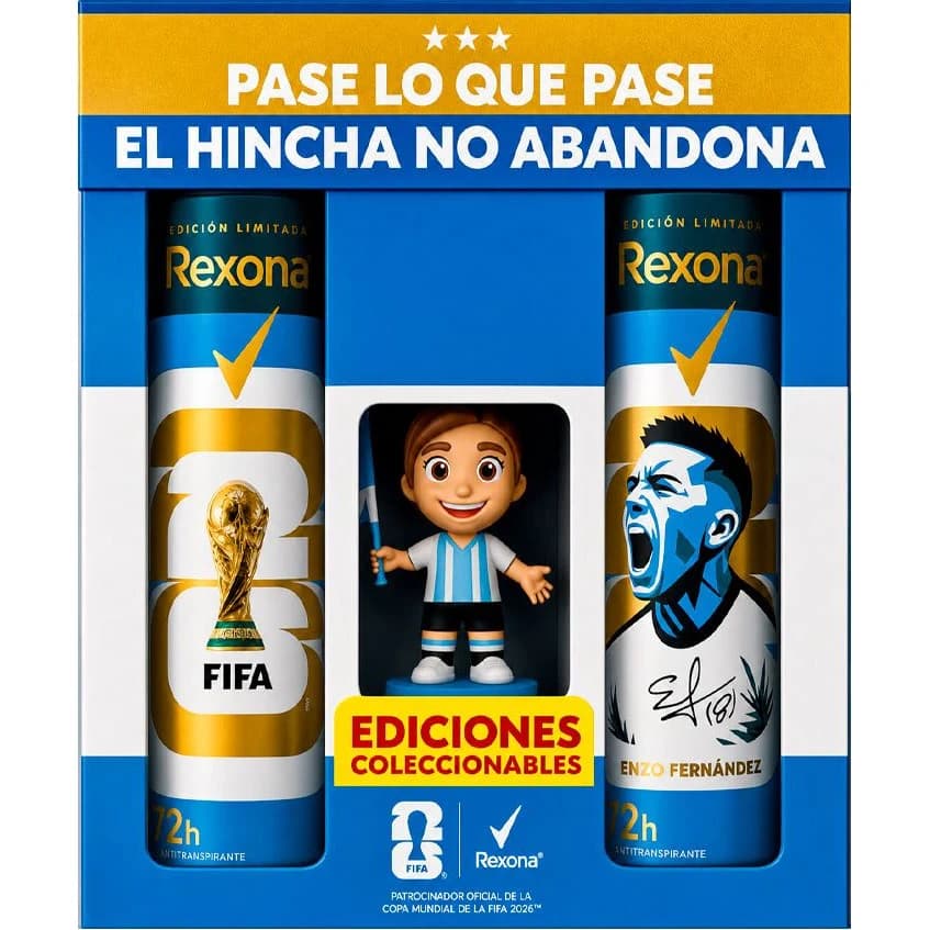 Desodorante Rexona Pack FIFA Dual 2 Unidades