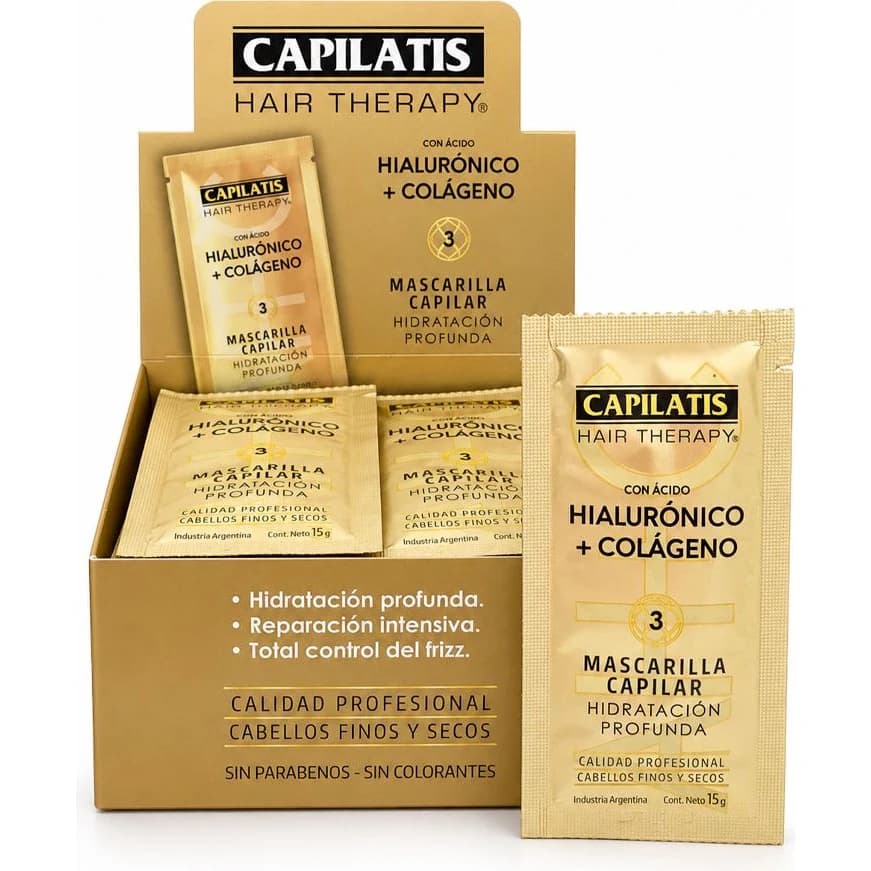 Mascarilla Acondicionadora Capilatis Hidratante + Colágeno 24 ml