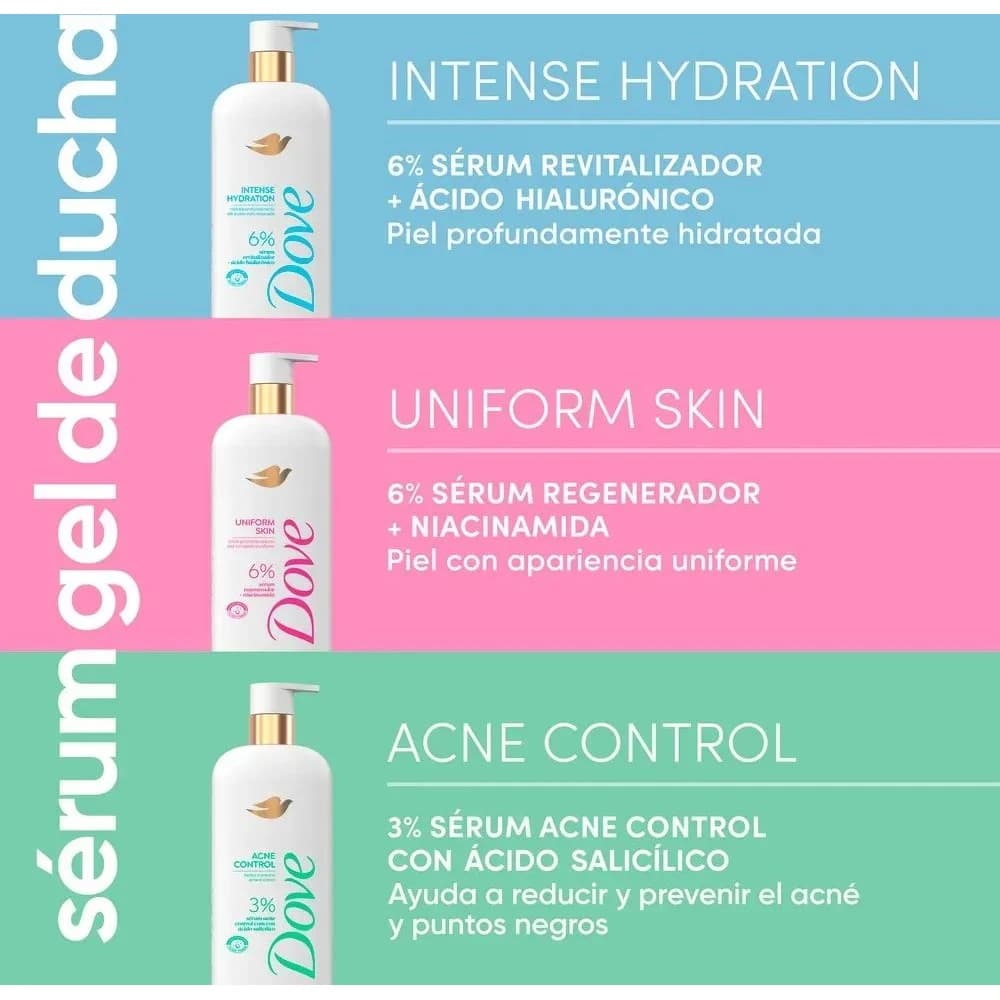 Jabón Líquido Corporal Dove Uniform Skin 300 ml