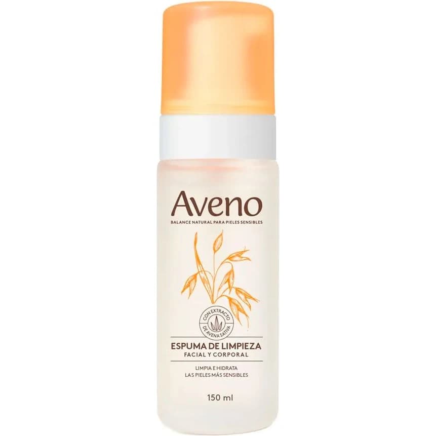 Espuma de Limpieza Facial y Corporal Aveno 150 ml