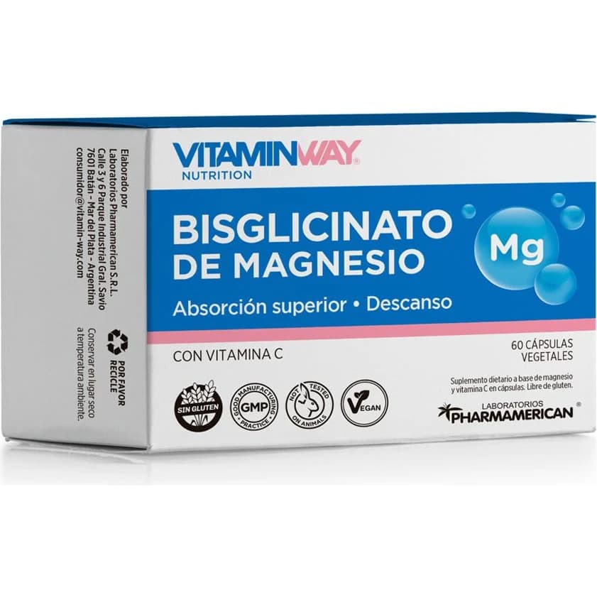Magnesio Bisglicinato Vitamin Way 60 Comprimidos