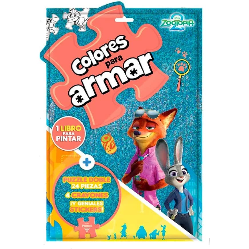 Libro Zootopia 2 Colores para Armar