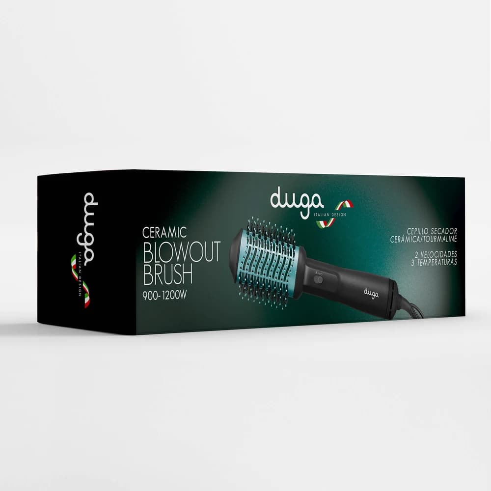 Cepillo Secador Alisador Tourmaline Cerámica Duga