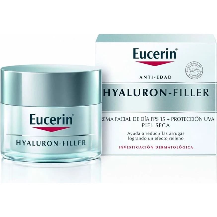 Crema Facial Eucerin Hyaluron-Filler Día Piel Seca FPS 15 50 ml